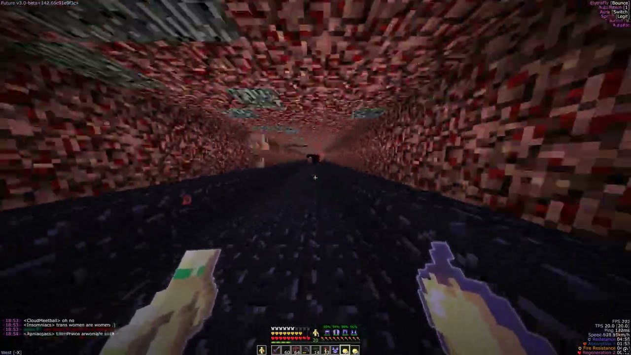 2b2t grim v3 714km/h+ packet elytra fly w/ futureclient.net v3.0