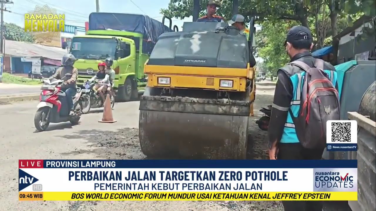 Jelang Arus Mudik Lebaran 2026, Pemerintah Kebut Perbaikan Jalan Nasional Lampung | NEU