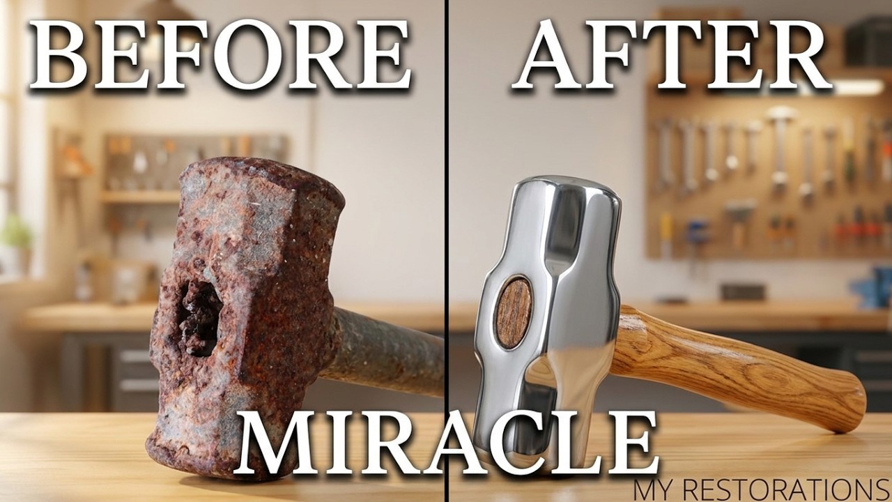 Old Rusty Hammer Restoration (Great Result)