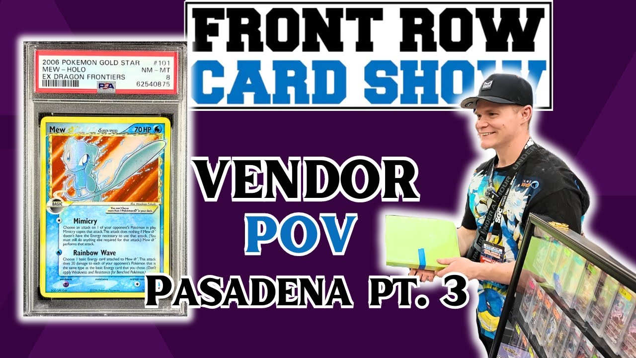 He came back to BUY more vintage Pokemon GRAILS: Front Row Card Show Pasadena Pokemon Vendor POV