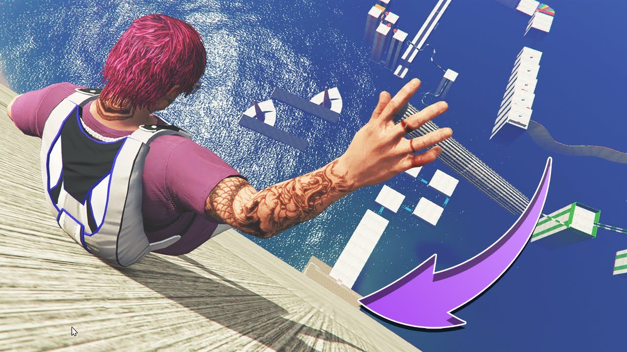 🟠 ONLY 0.231% PEOPLE CAN COMPLETE THIS HARD GTA 5 PARKOUR RACE
