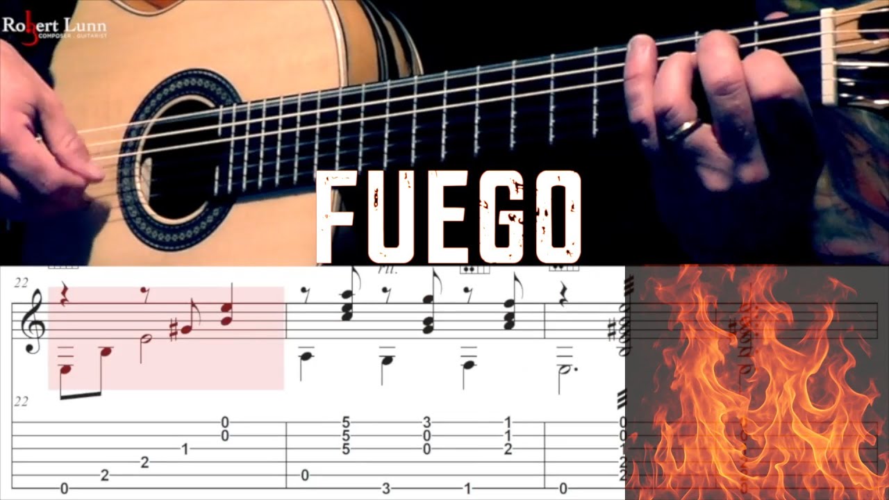 Fuego - Includes Full Sheet Music/TAB - Robert Lunn