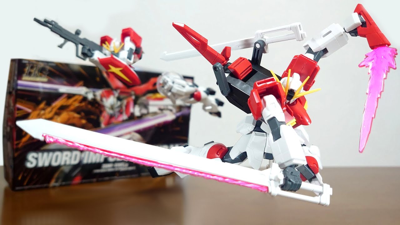 (インパルスとソードシルエットが合体！肩の引き出しで派手なポーズに！)HG 1/144 ソードインパルスガンダム　レビュー