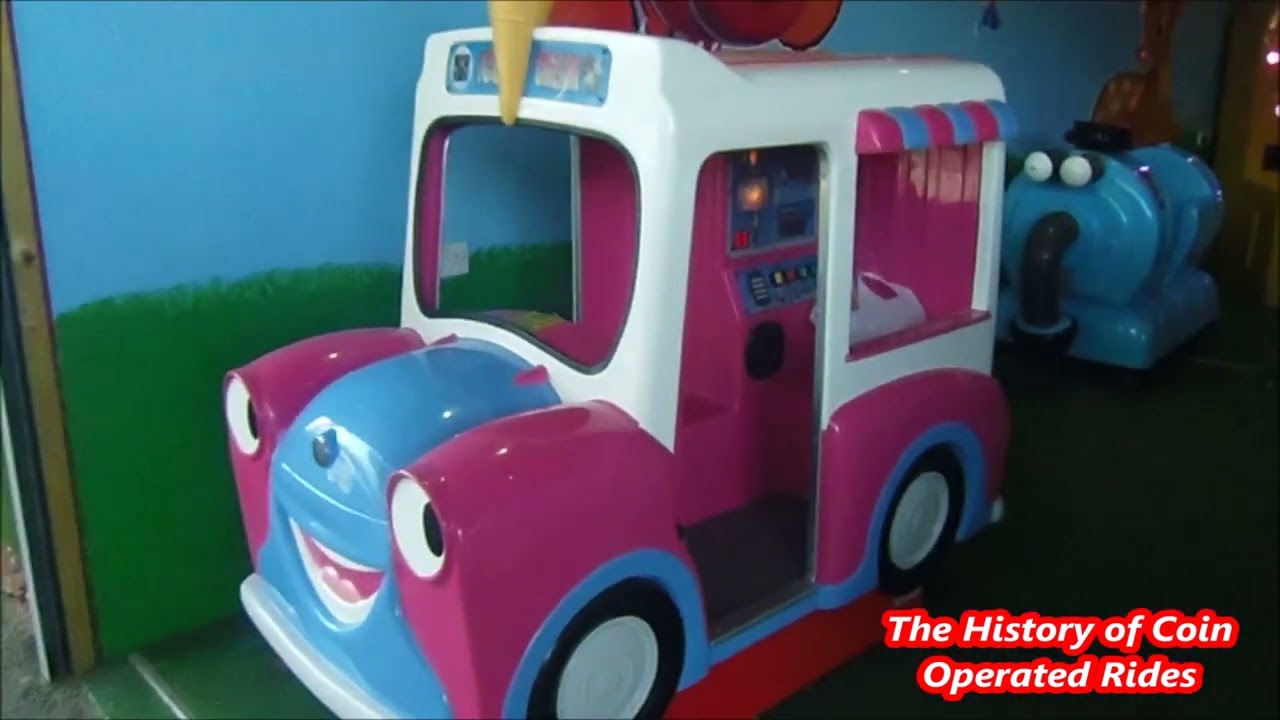 2000s RG Mitchell Coin Operated Ice Cream Van Kiddie Ride - Hank's Ice Cream Van