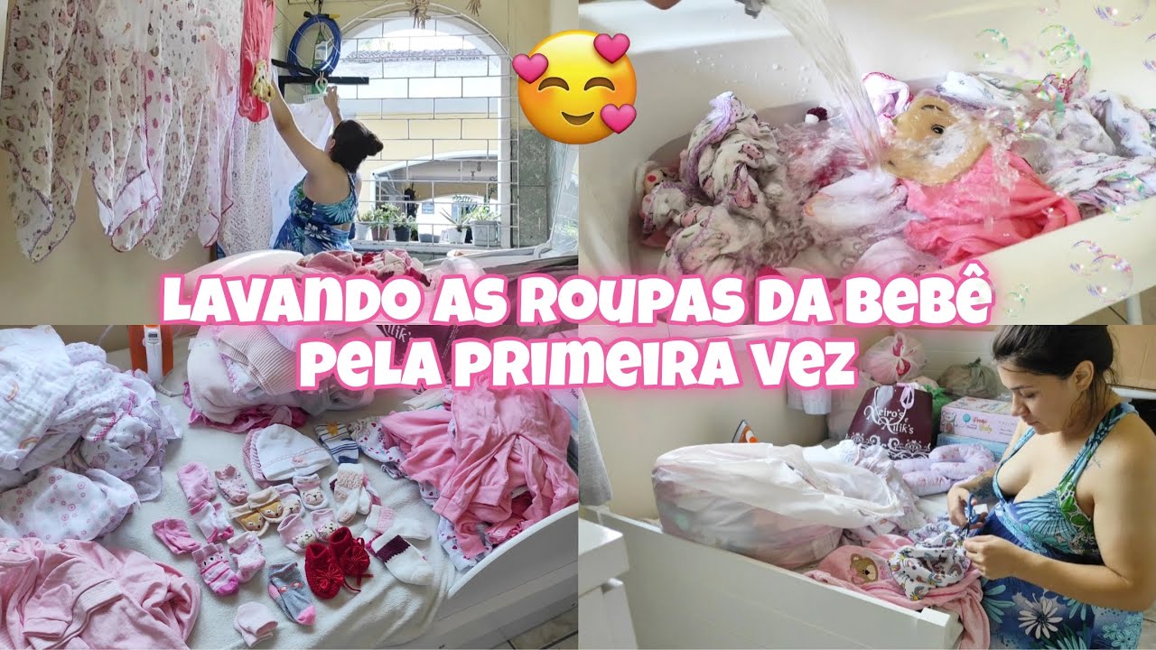 LAVANDO AS ROUPAS DA BEBÊ PELA PRIMEIRA VEZ✨💖🤰🏻|Juliana Borba