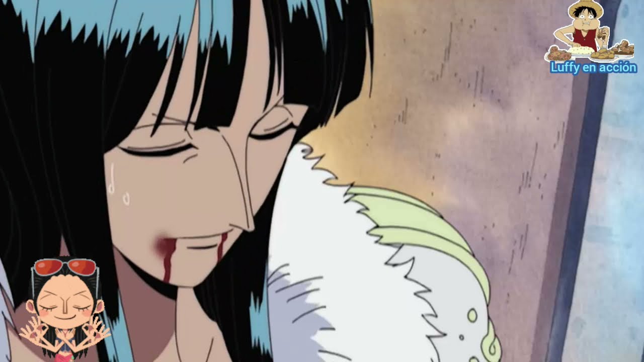 Luffy salva a Nico Robin en Alabasta