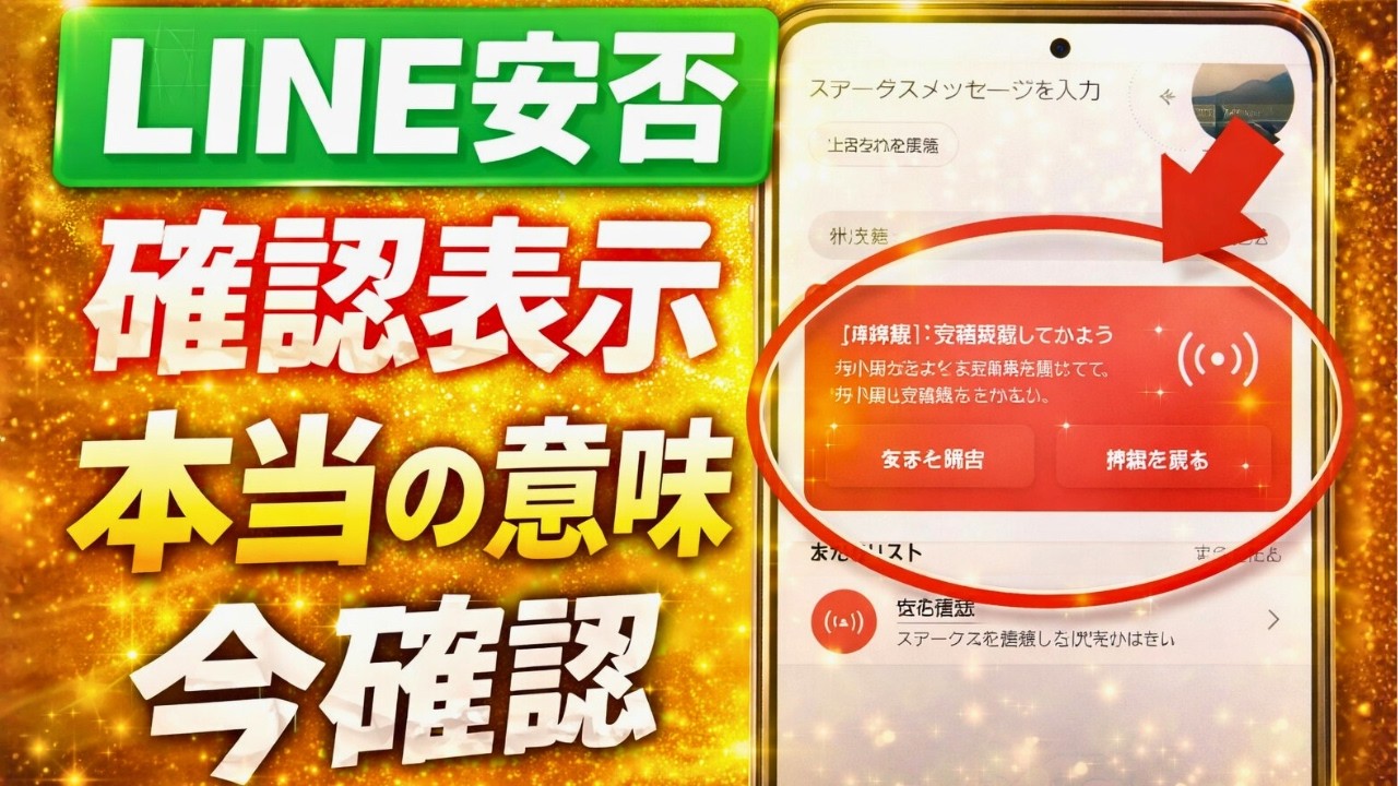 【LINE安否確認とは何か】突然表示の理由と正しい使い方を専門家が徹底解説