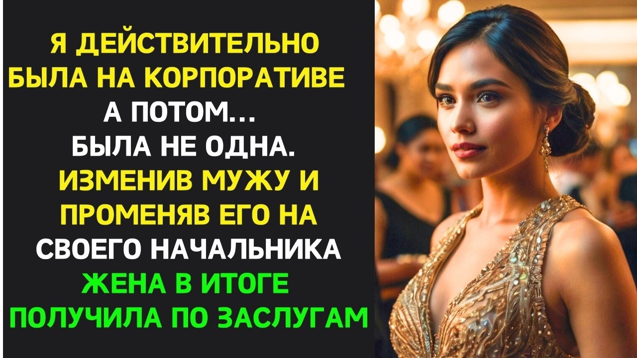 Изменив мужу и променяв его на своего начальника жена в итоге получила по заслугам.