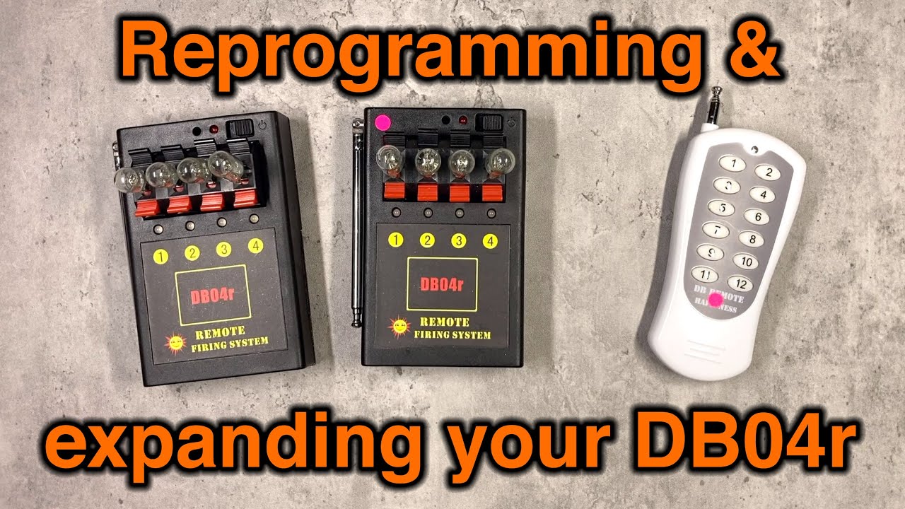 DB04r - Reprogramming and expanding your 4 cue firing system