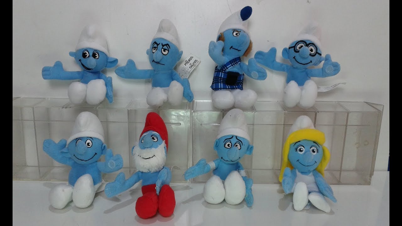 Smurfs de pelúcia Mc Lanche Feliz Julho 2011