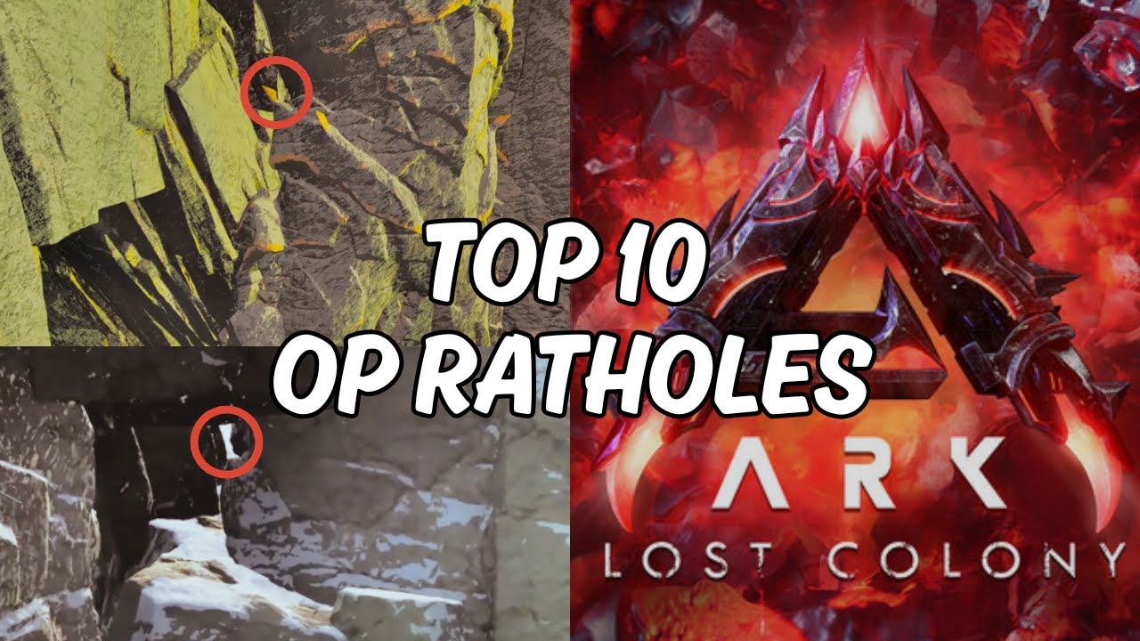 TOP 10 UNSEEN Ratholes on Lost Colony | For Official Servers