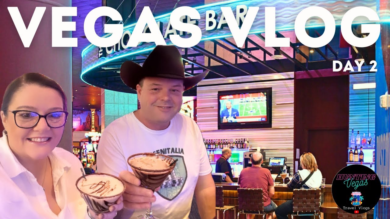 VEGAS VLOG | Day 2 | The Chocolate Bar, Gem Bar, Bavette’s, NYNY, Aria, Park MGM | February 2024