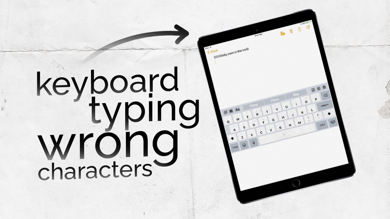How to Fix Keyboard Typing Wrong Characters on iPad (tutorial)