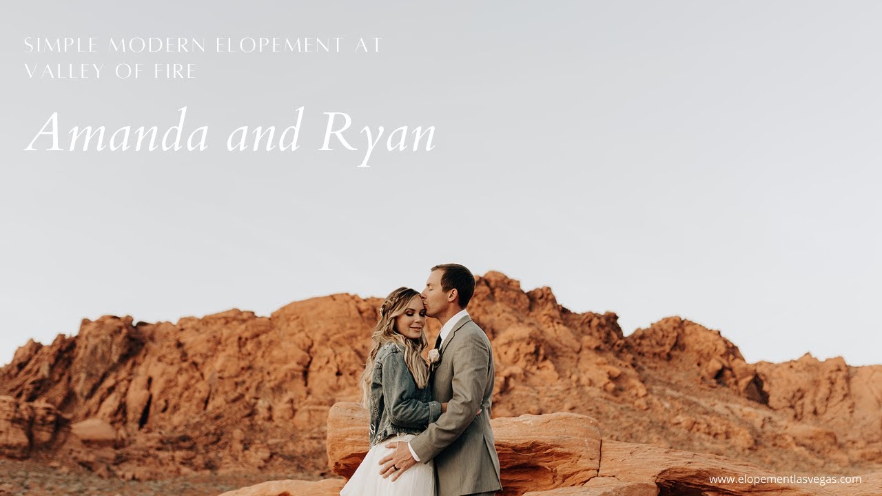 Simple Modern Elopement at Valley of Fire in Las Vegas