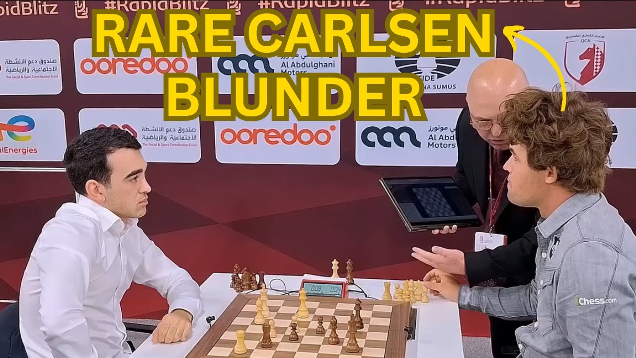 When Magnus Carlsen Defeats Himself | A Rare Blunder | World Blitz 2025