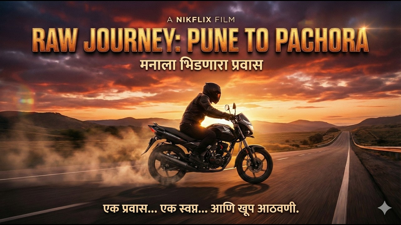 Pune - Nashik - Pachora Road Trip : Real Engine Sound | Honda Unicorn 160 🏍️