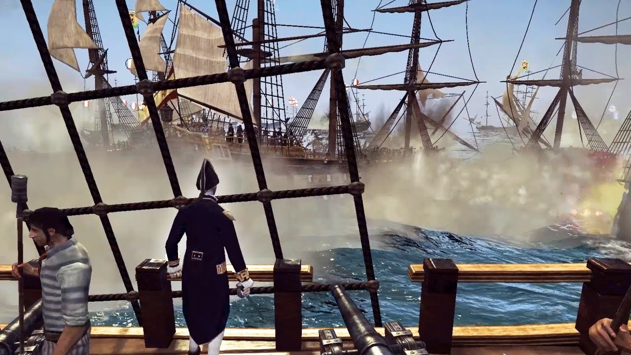 MASSIVE Age of Sail NAVAL BATTLE - 4v4 NTW3 Naval Battle