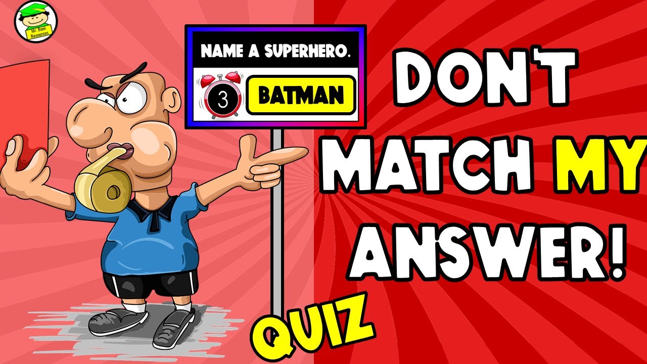 Avoid Saying the Same Answer as Me Game! 7 | Fun Quiz Challenge
