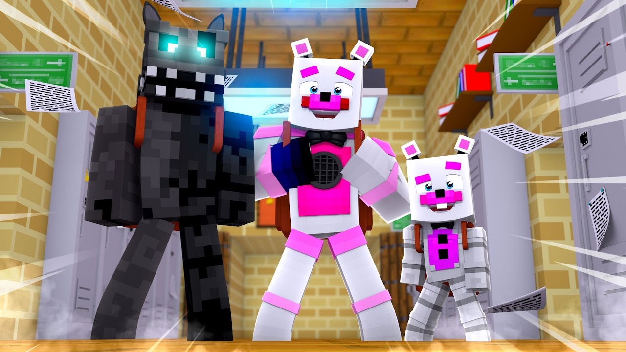 Helpy and Twisted Wolf Go To School! Minecraft FNAF Roleplay