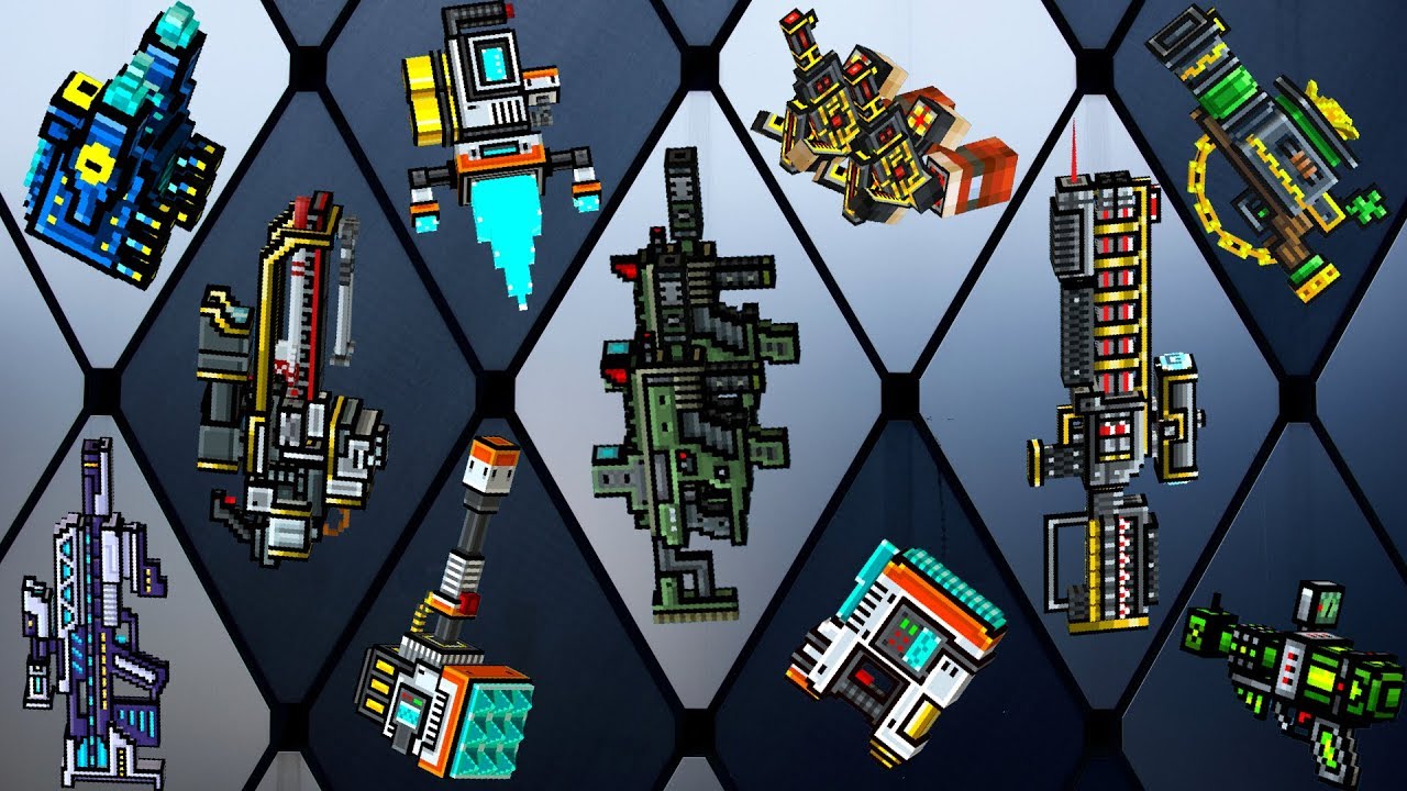 Pixel Gun 3D - Все Новое Оружие Урон Выстрелов + Перезарядка Анимация