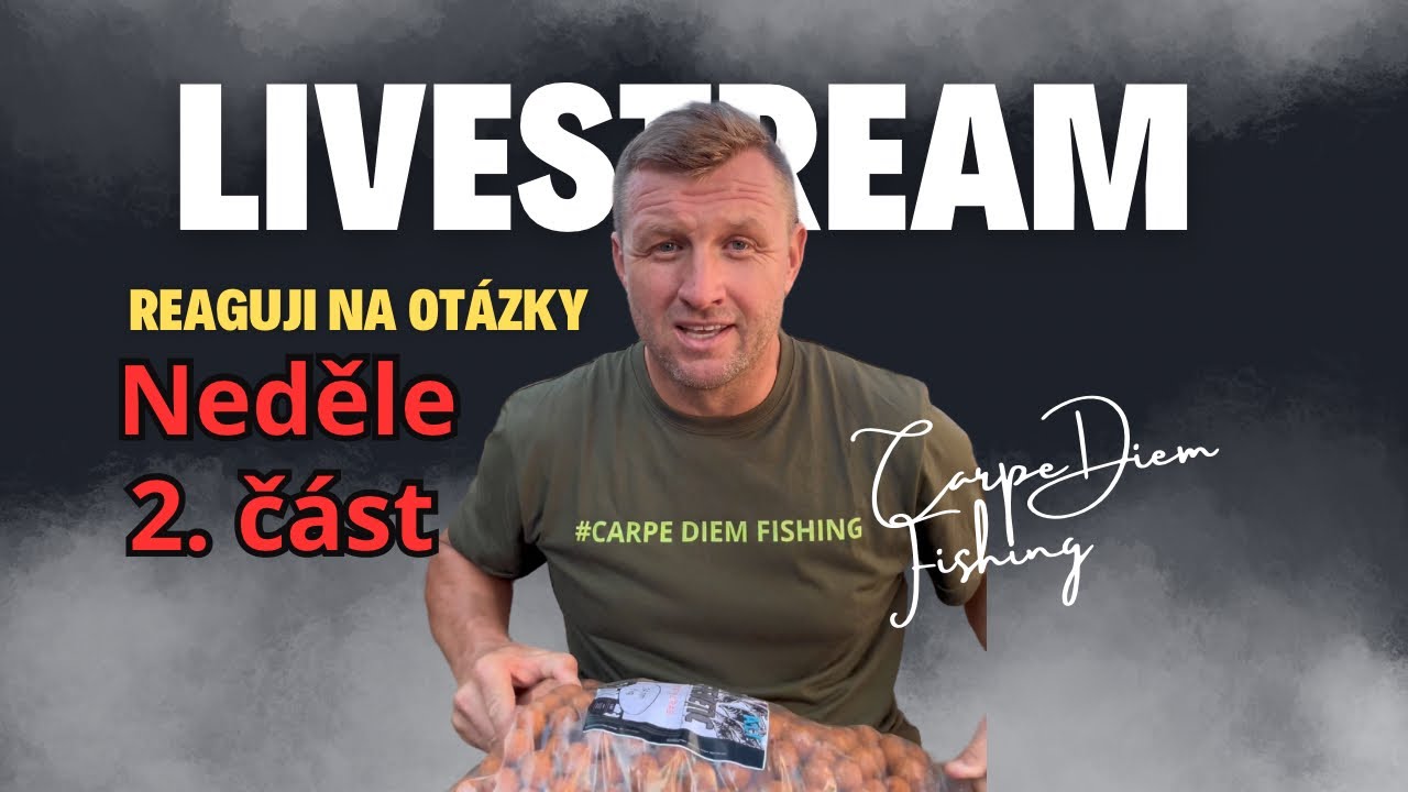Pokračování - Rybářské řeči & život mezi záběry 🎣 | Večerní LIVE s Carpe Diem 