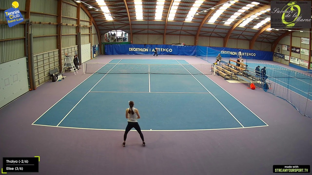 Court 1 : Thalya (-2/6) 🆚 Elise (3/6)