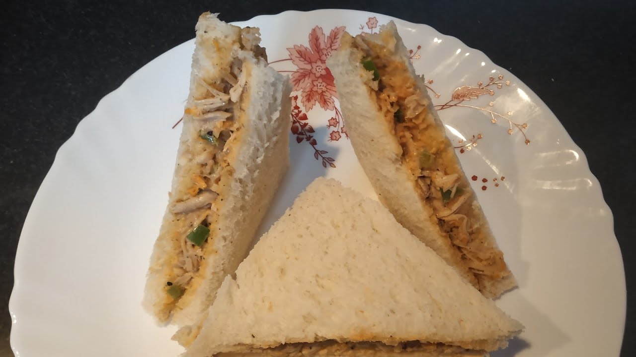 Easy and simple chicken sandwich| Chicken Sandwich with Mayonese Healthy sandwich recipe