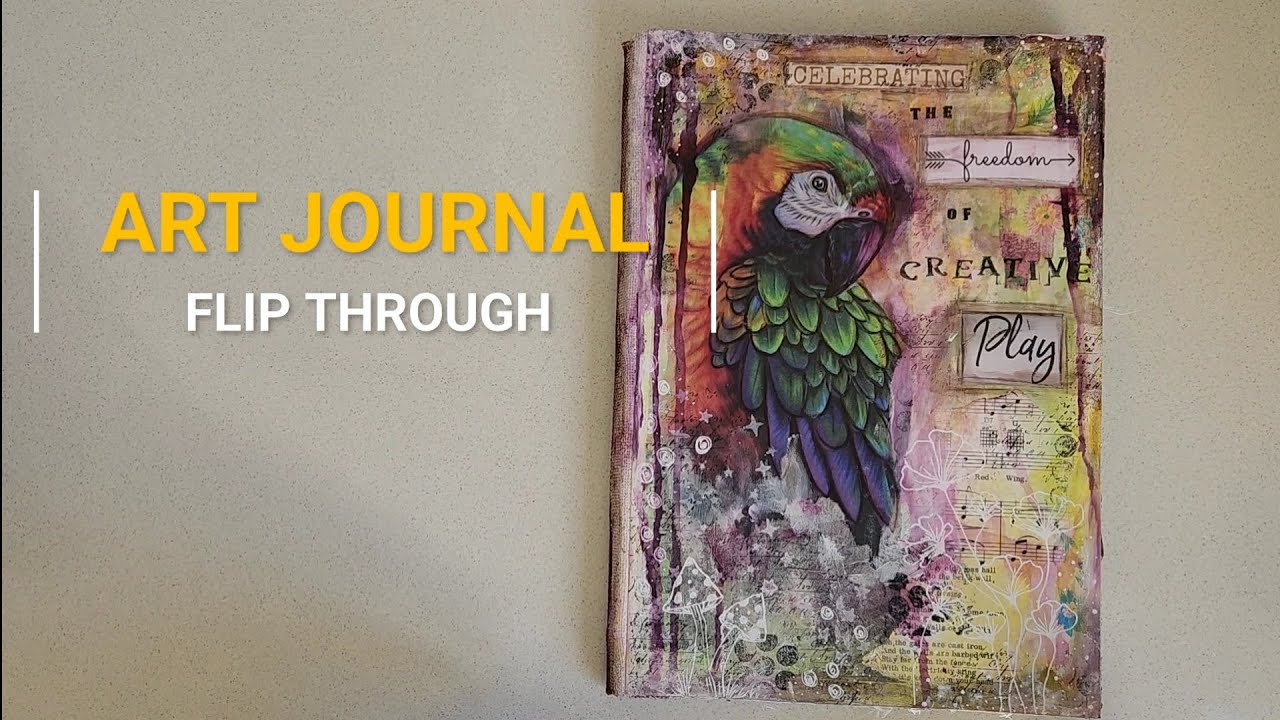 Art Journal flip through - no talking