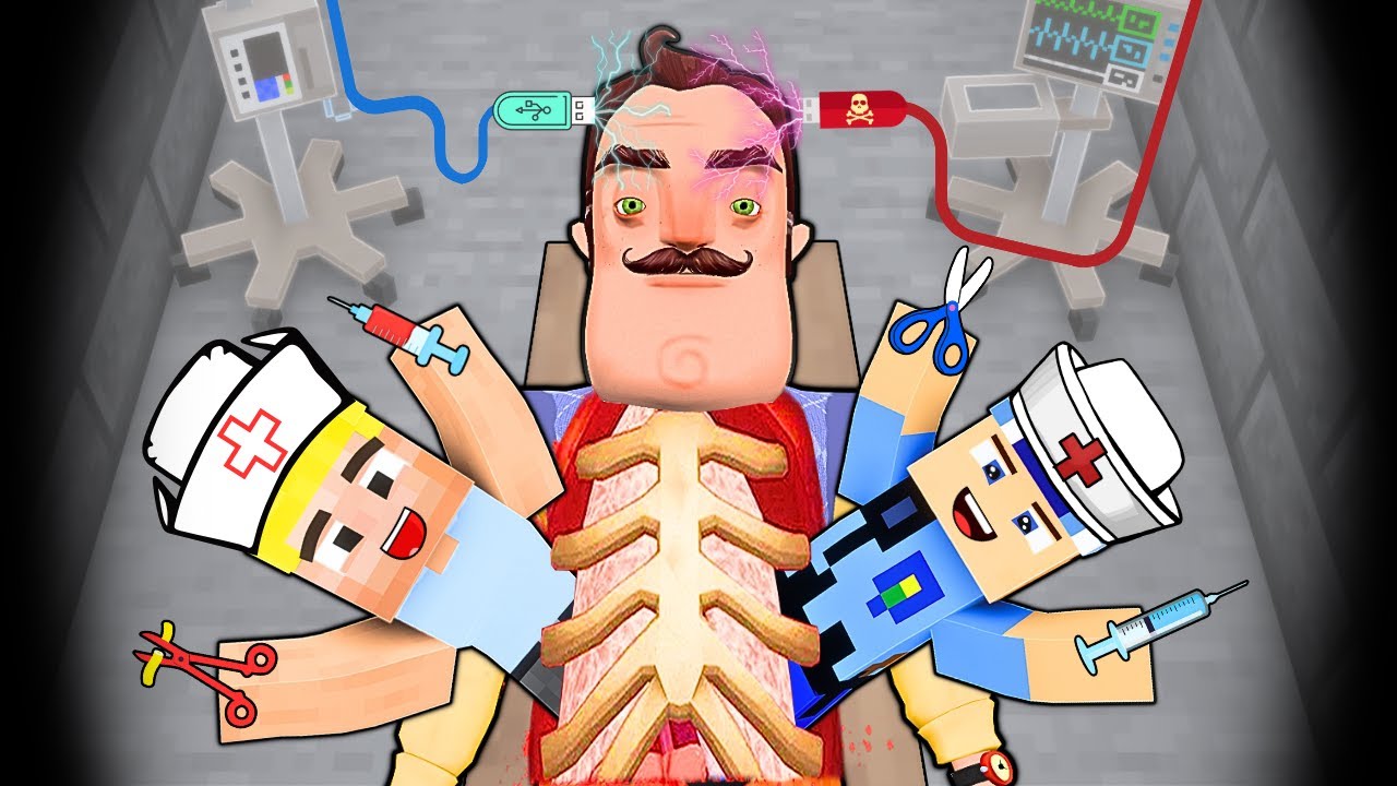KEREM KOMİSER, HELLO NEİGHBOR'UN MİDESİNE GİRDİ!  😱 - Minecraft