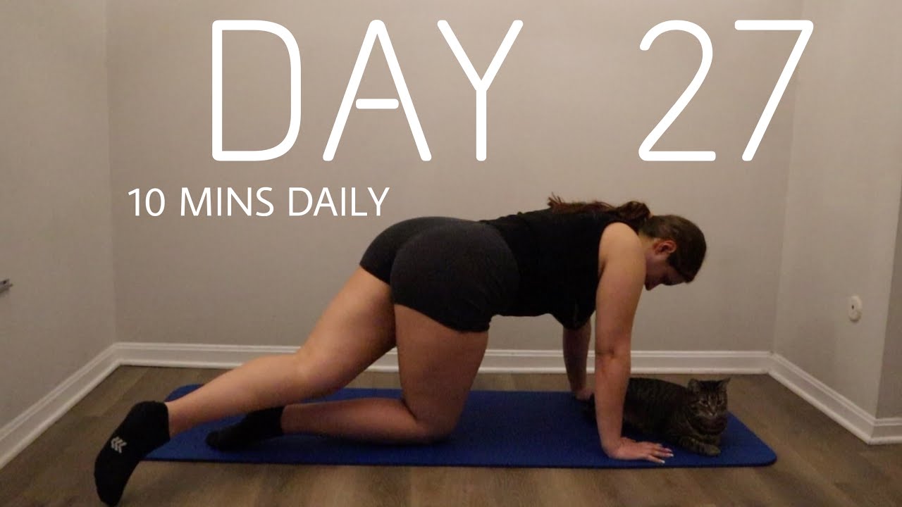 Day #27 Beginner 10 Mins Daily 30 Day Workout Challenge - Legs At Home No Equipment