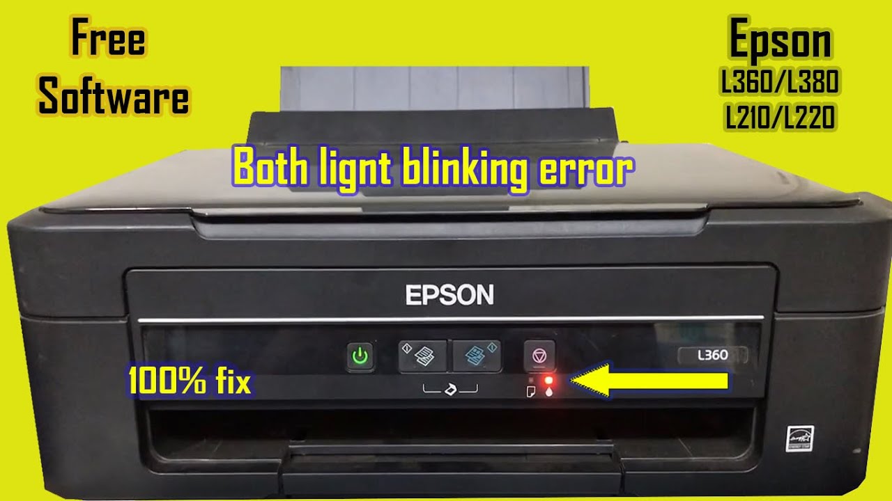 Epson L360 red light blinking solution