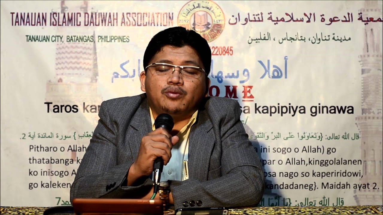 MARANAO WASYAT totholan go wasyat o nabi mohammad s a w a moripori ko ummat iyan..