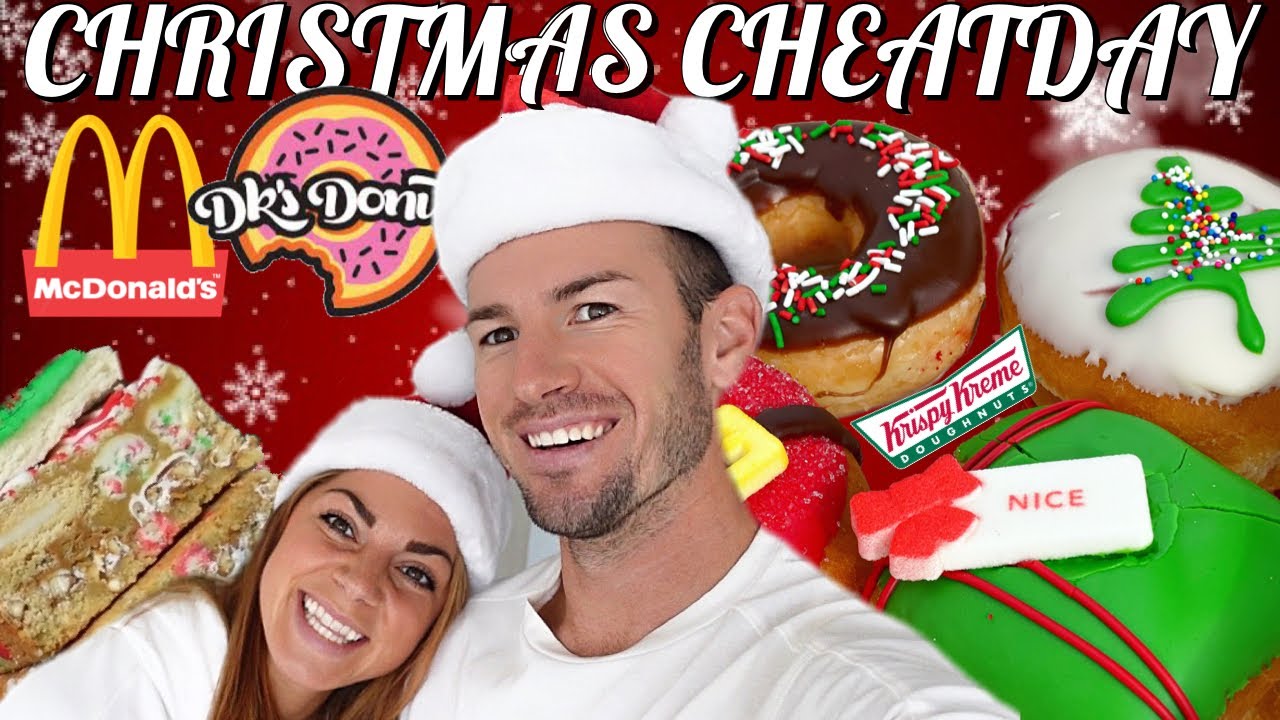 CHRISTMAS CHEATDAY | FASTFOOD EDITION, KRISPY KREME, DENNYS, McRIBS, BROWNIES