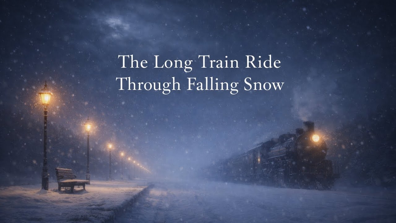 A Long Train Ride Through Falling Snow 