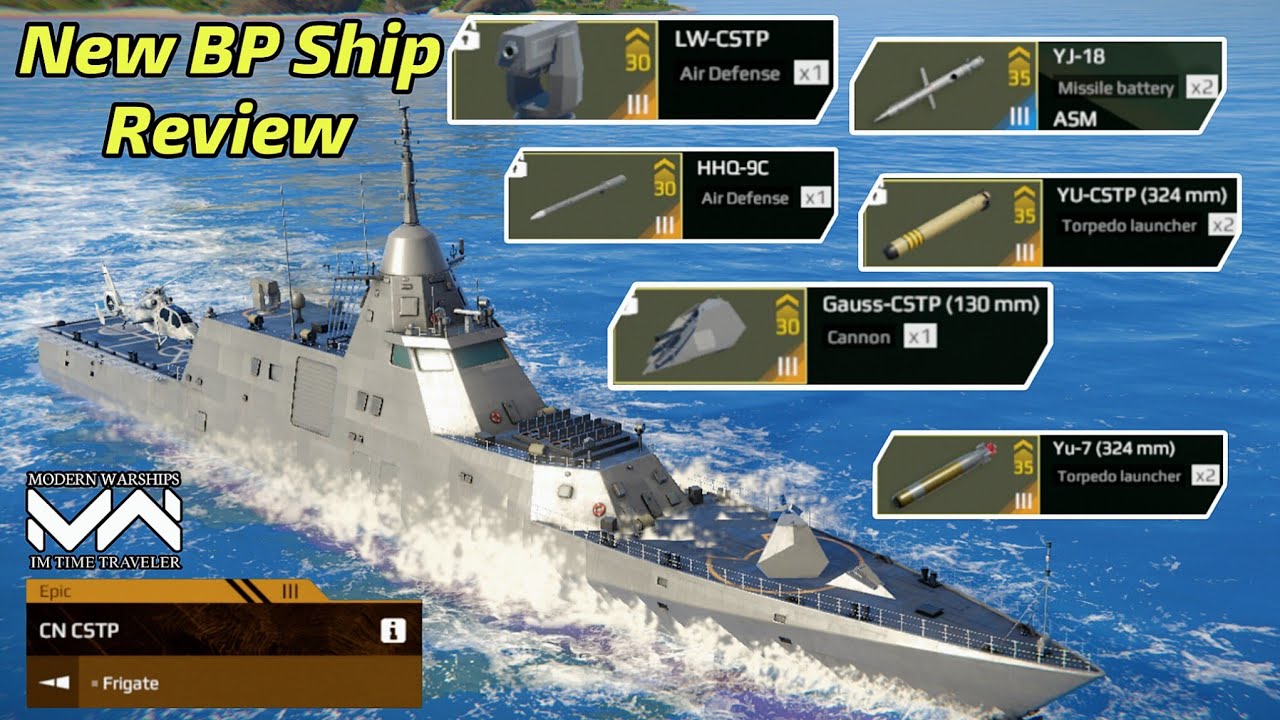 Modern Warships CN CSTP 🔥 New battle pass frigate ship review!