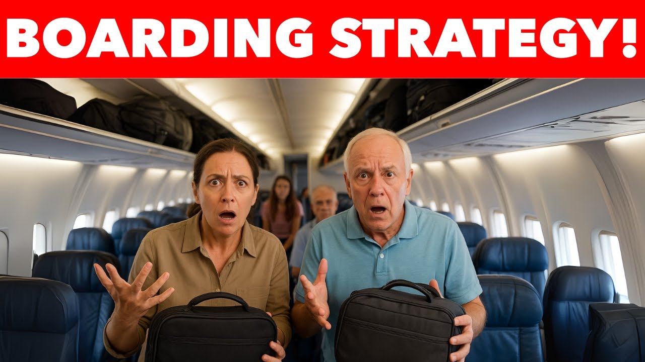 Boarding Secrets Airlines HIDE From Seniors in 2025 (Overhead Space Hacks!)