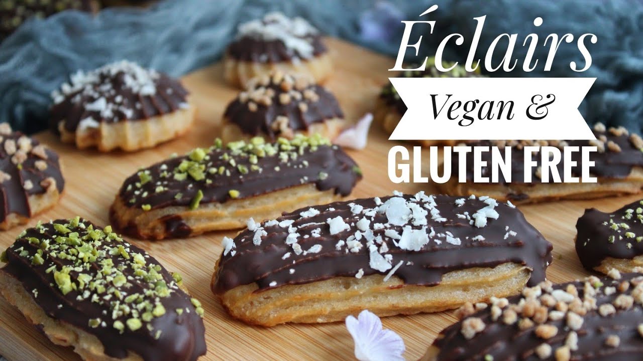 Vegan & gluten free eclairs/Eclere vegane și fără gluten