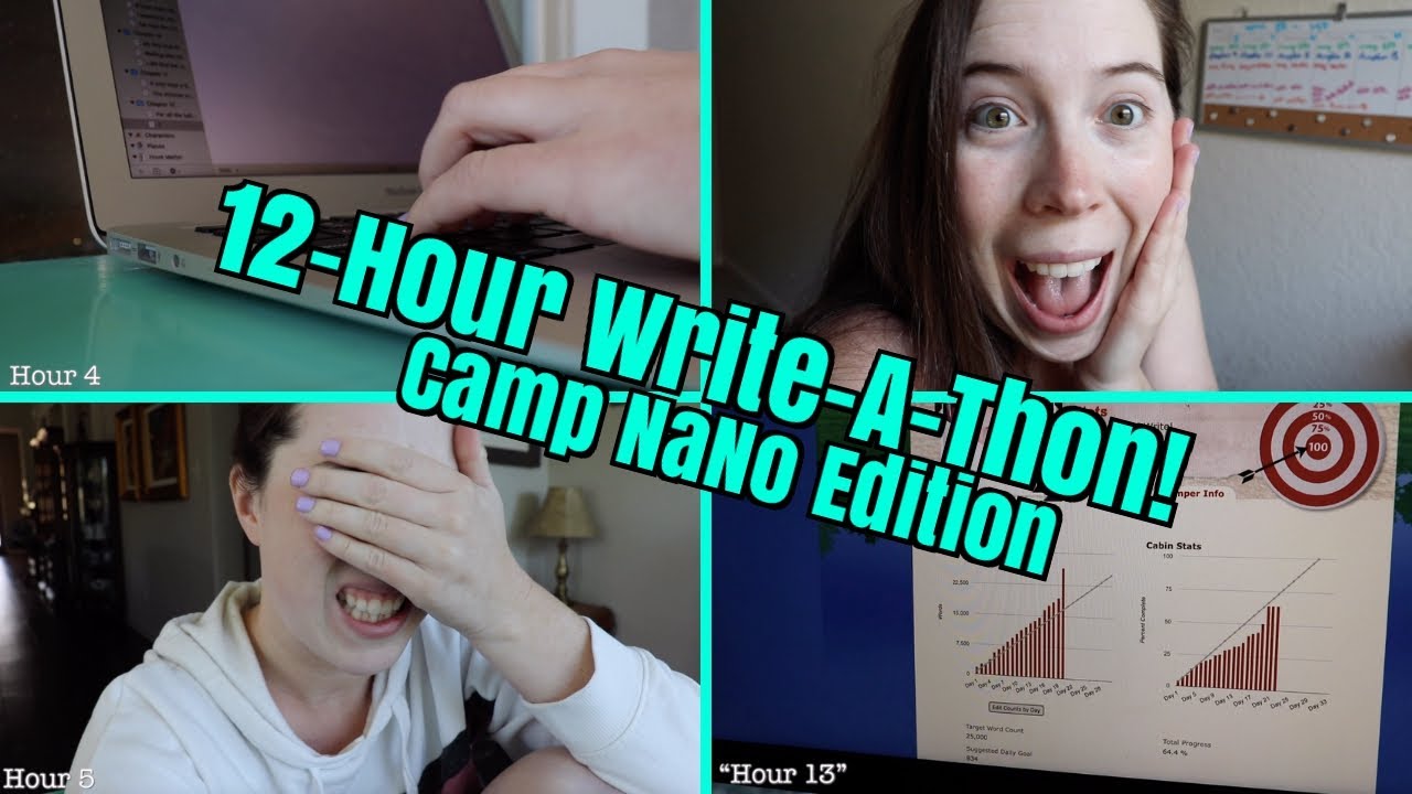 12-HOUR WRITE-A-THON // Camp NaNoWriMo Edition!