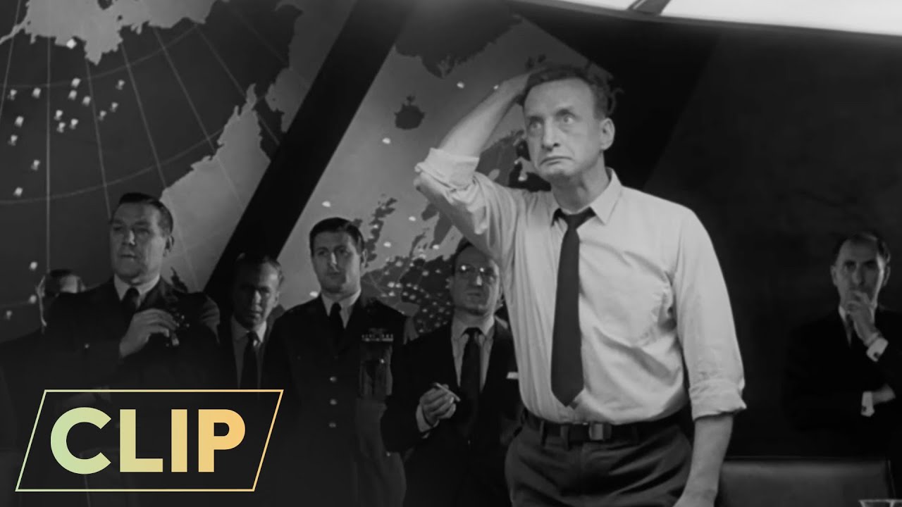 Доктор Стрейнджлав (1964) | Бомба уже в пути | Питер Селлерс, Джордж К. Скотт, Стэнли Кубрик