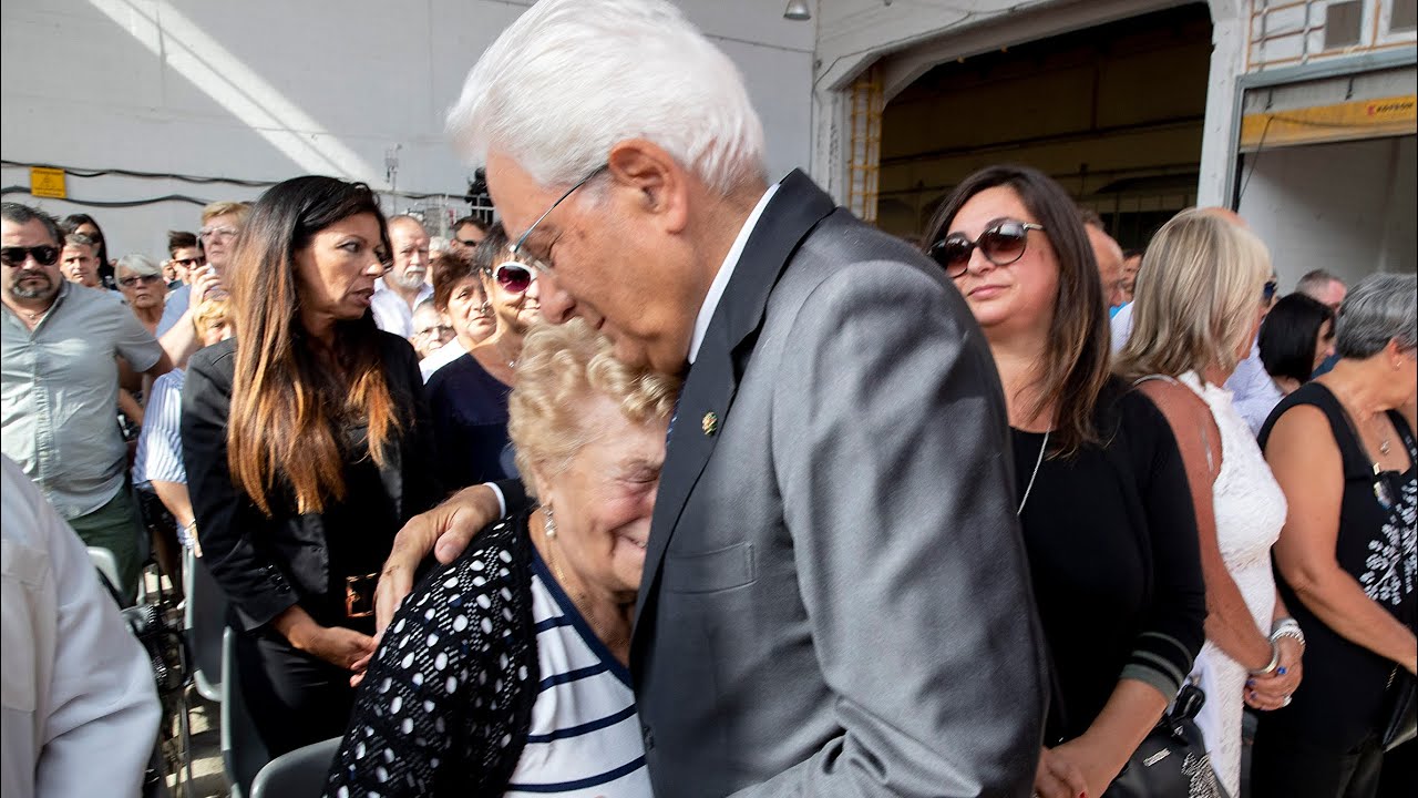 Mattarella alla cerimonia commemorativa delle vittime del crollo del Ponte Morandi