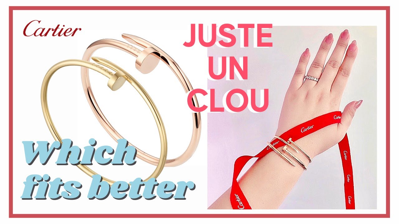 CARTIER JUSTE UN CLOU BRACELET SMALL vs. REGULAR SIZE  [Side-by-Side Comparison] | My First Luxury