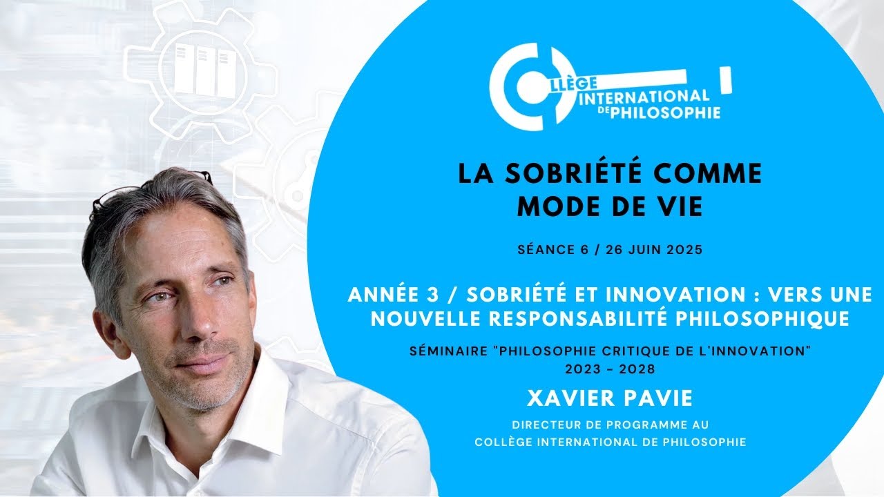 La sobriété comme mode de vie. PCI. Année 3. Séance 6