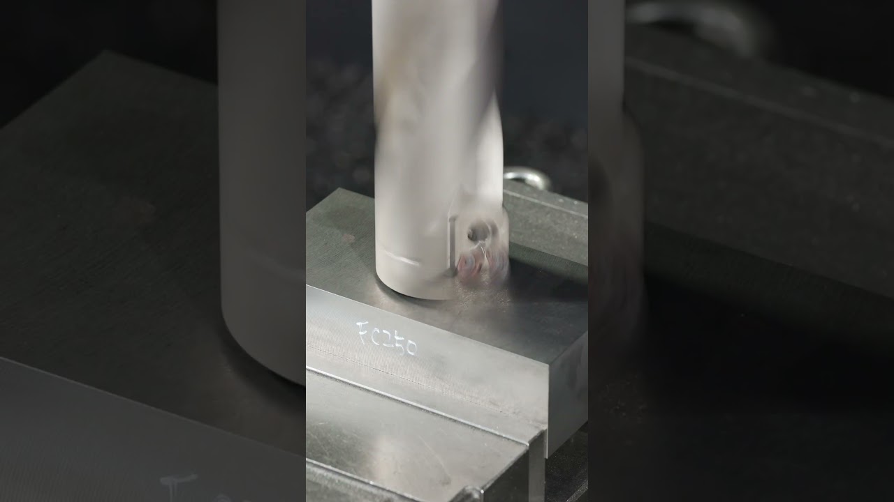 &oslash;80: Watch it pierce without a pilot hole. #shorts #cnc #machine #engineering #tools
