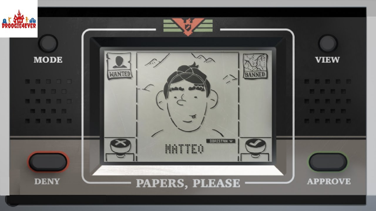 PAPERS PLEASE but it's a GAME & WATCH!
