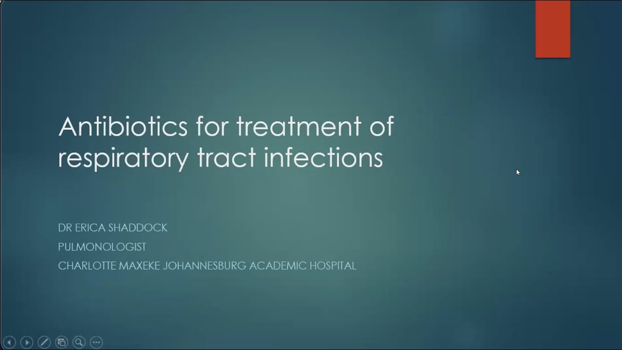 Prescribing for Pulmonary Infections
