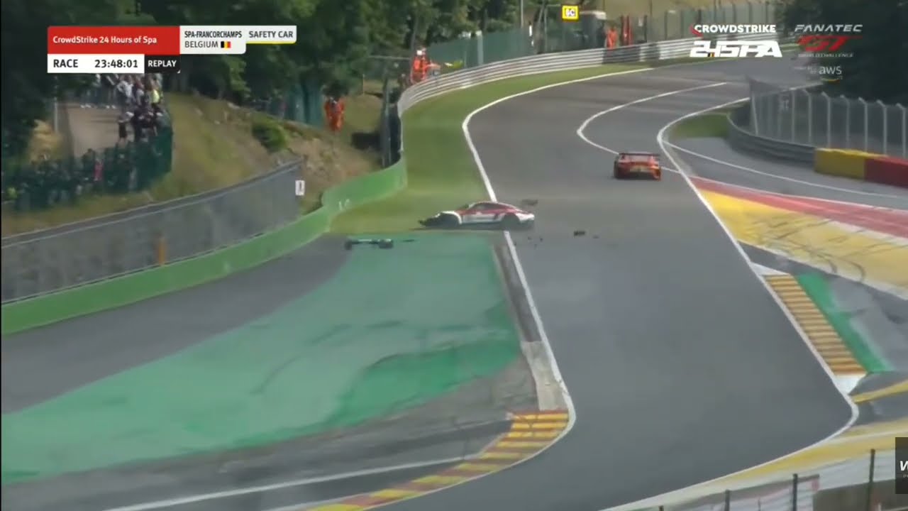 Kyle Washington Crash - 2023 24 Hours Of Spa