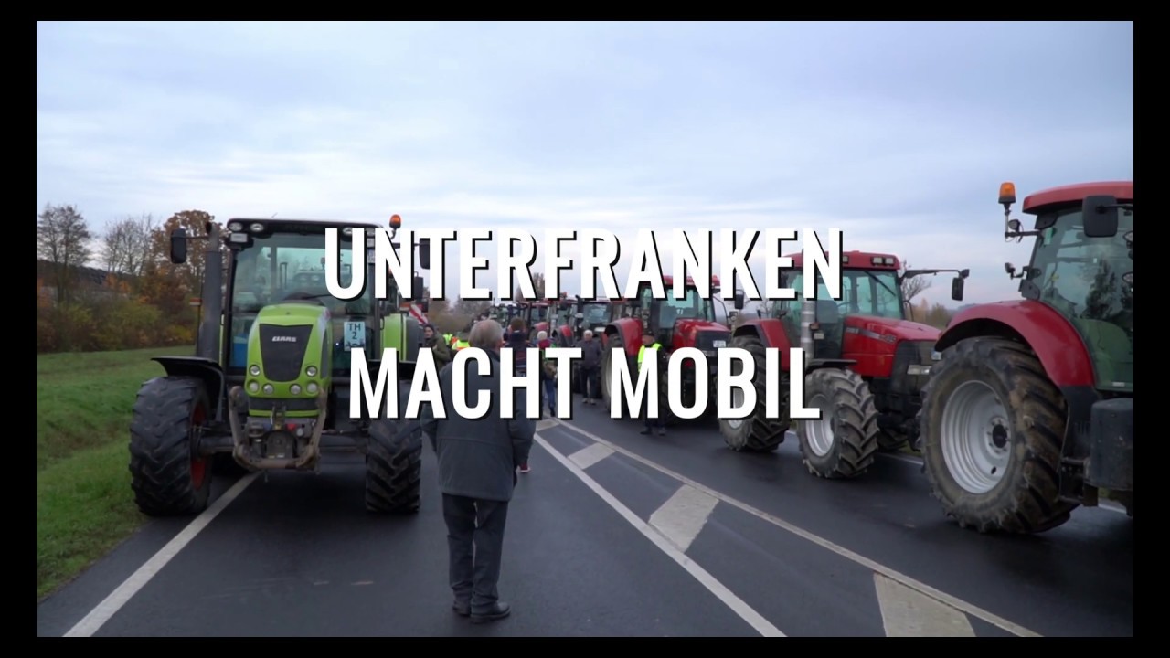 Unterfranken macht mobil | Sternfahrt nach Berlin | Bauerndemo | Land und Technik TV