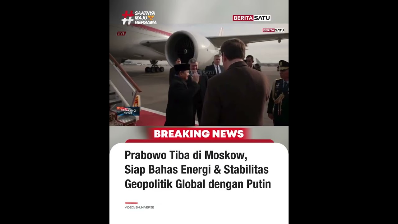Prabowo tiba di Moskow Rusia Jelang Pertemuan dengan Presiden Putin #beritasatu