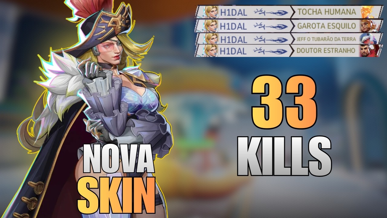 A NOVA SKIN DA EMMA FROST CHEGOU (33 KILLS) | Marvel Rivals