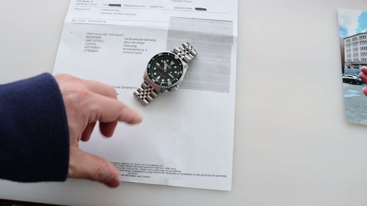 SEIKO SKX007 OFFICIAL OVERHAUL SERVICE IN GERMANY REVIEW